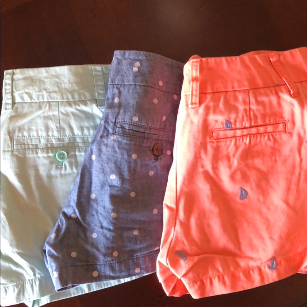 3 pairs of J. Crew Shorts